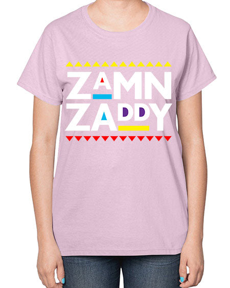 zamn zaddy 1# - black words and phrases-  Ladies T-Shirt