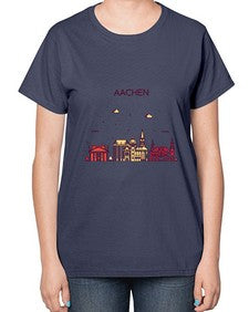 Aachen 262# - cities-  Ladies T-Shirt