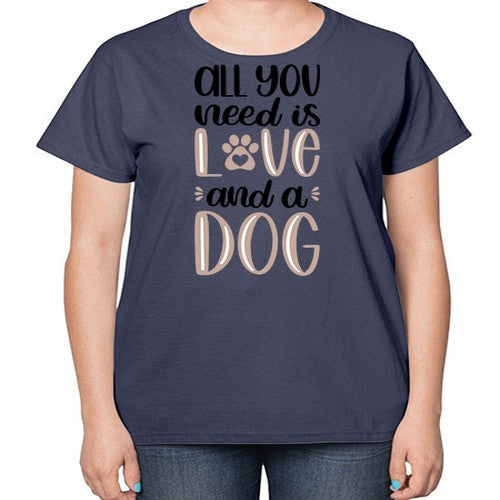 All You Need Is Love Style 36# - dogs-  Ladies T-Shirt