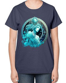 Aquarius 63# - aquarius-  Ladies T-Shirt