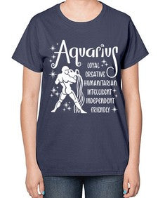 Aquarius 68# - aquarius-  Ladies T-Shirt