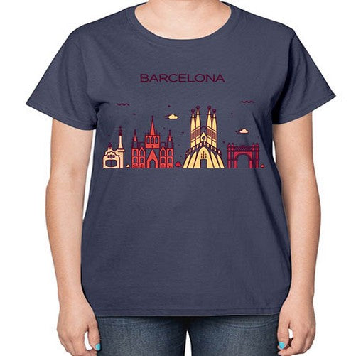 Barcelona 415# - cities-  Ladies T-Shirt