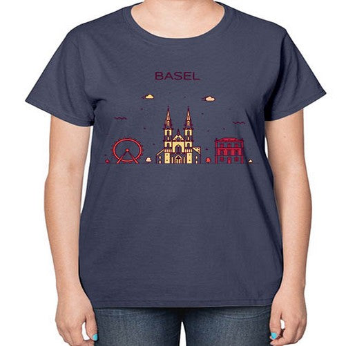 Basel 419# - cities-  Ladies T-Shirt
