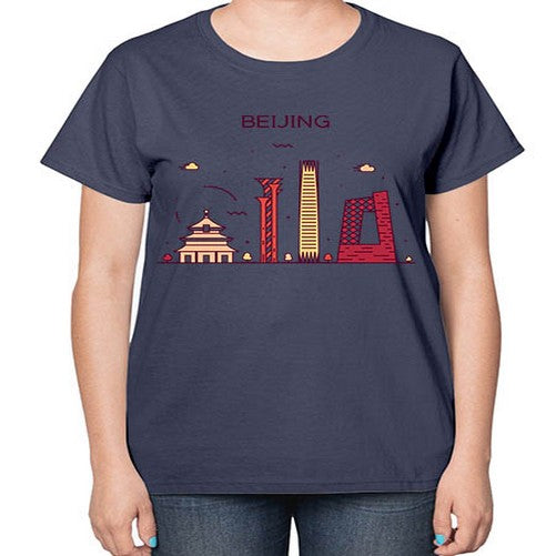Beijing 428# - cities-  Ladies T-Shirt