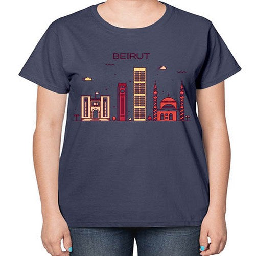 Beirut 432# - cities-  Ladies T-Shirt