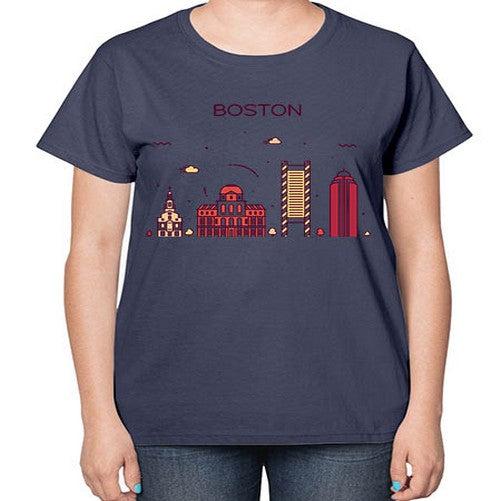 Boston 481# - cities-  Ladies T-Shirt