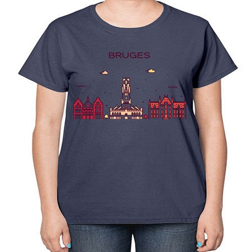 Bruges 502# - cities-  Ladies T-Shirt