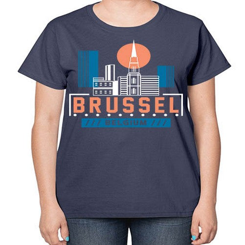 Brussel 504# - cities-  Ladies T-Shirt