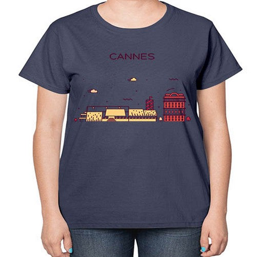 Cannes 545# - cities-  Ladies T-Shirt