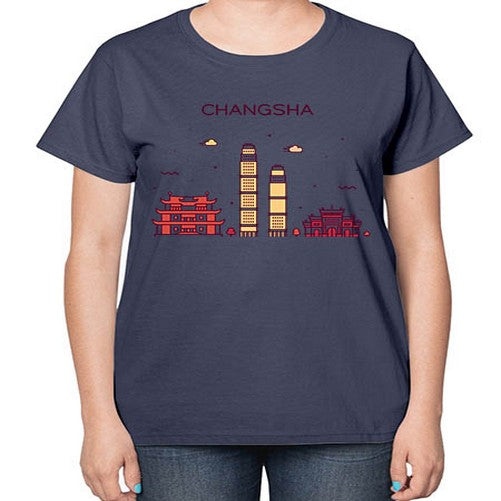 Changsha 555# - cities-  Ladies T-Shirt