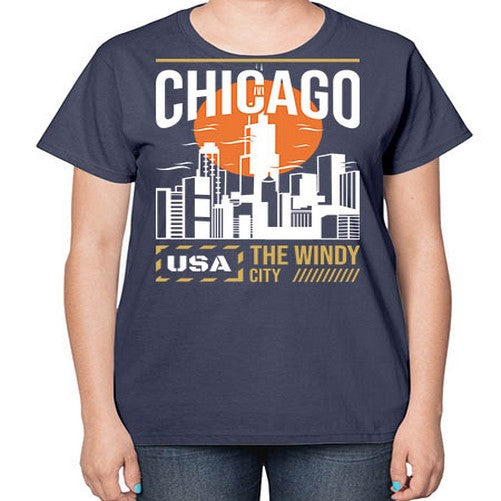 Chicago 571# - cities-  Ladies T-Shirt