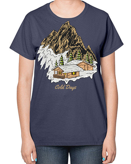 Cold Days 26# - nature-  Ladies T-Shirt