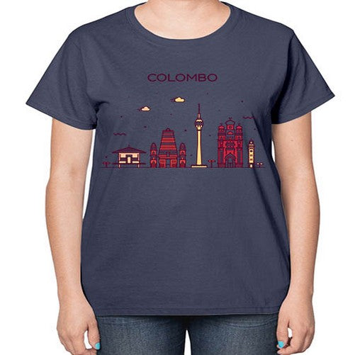 Colombo 599# - cities-  Ladies T-Shirt