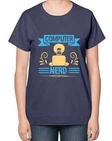 Computer Nerd 10# - computer-  Ladies T-Shirt