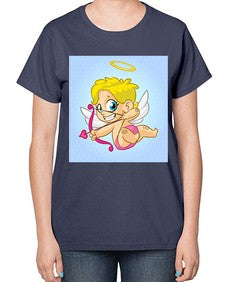 Cupid 79# - cartoon general-  Ladies T-Shirt