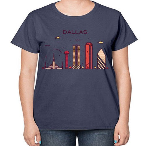 Dallas 646# - cities-  Ladies T-Shirt