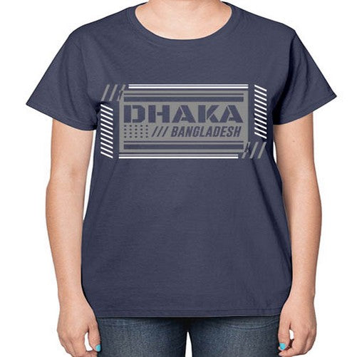 Dhaka 668# - cities-  Ladies T-Shirt