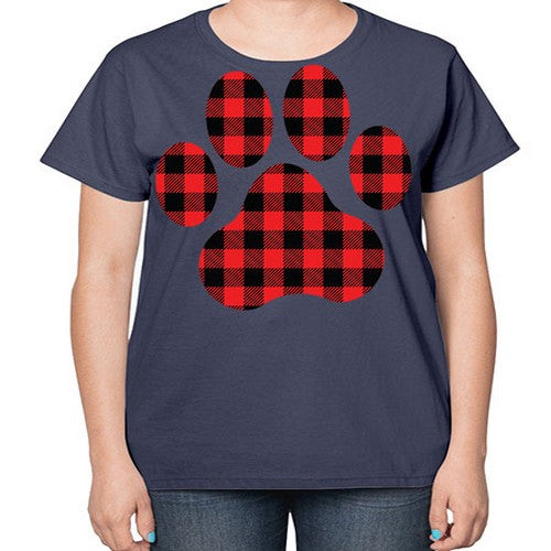 Dog Paw Style 94# - dogs-  Ladies T-Shirt