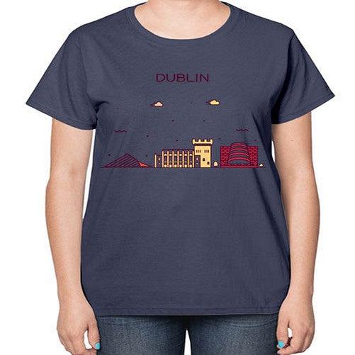Dublin 694# - cities-  Ladies T-Shirt