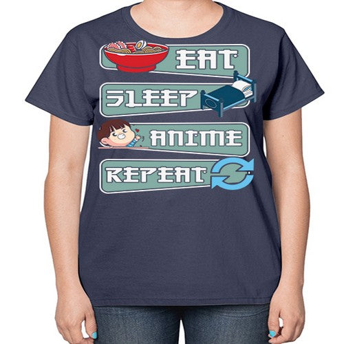 Eat Sleep Anime Repeat Anime Manga 227# - anime-  Ladies T-Shirt