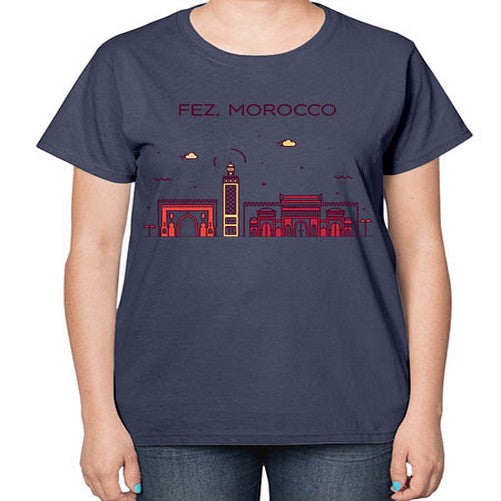 Fez 720# - cities-  Ladies T-Shirt