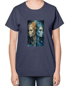 Gemini 56# - gemini-  Ladies T-Shirt