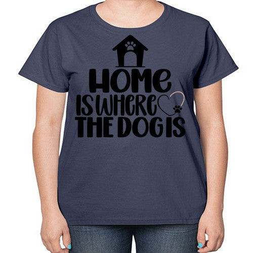 Home Is Where The Dogis Style 20# - dogs-  Ladies T-Shirt