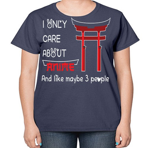 I Only Care About Anime Anime 240# - anime-  Ladies T-Shirt