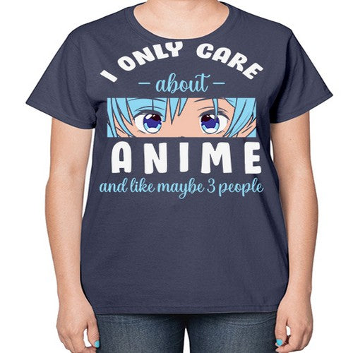 I Only Like People Anime Japanese 241# - anime-  Ladies T-Shirt