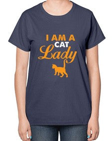 I am a cat lady - cats-  Ladies T-Shirt