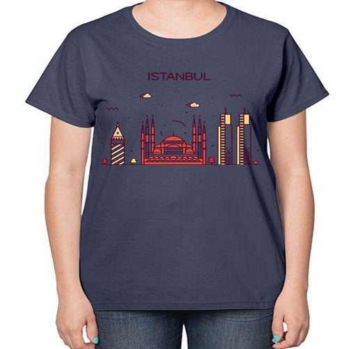 Istanbul 968# - cities-  Ladies T-Shirt