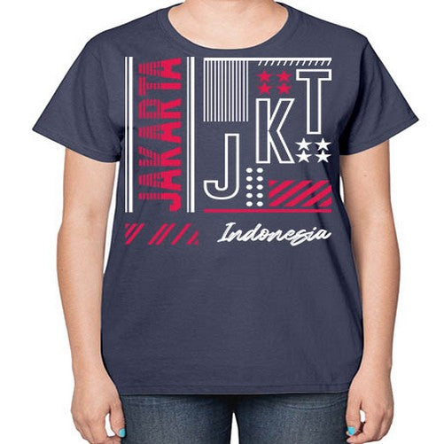 Jakarta 984# - cities-  Ladies T-Shirt