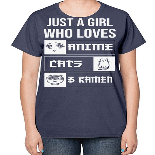Just A Girl Who Loves 263# - anime-  Ladies T-Shirt