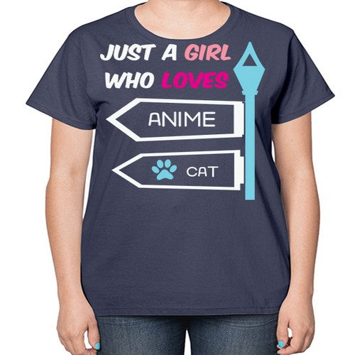 Just A Girl Who Loves Anime 264# - anime-  Ladies T-Shirt