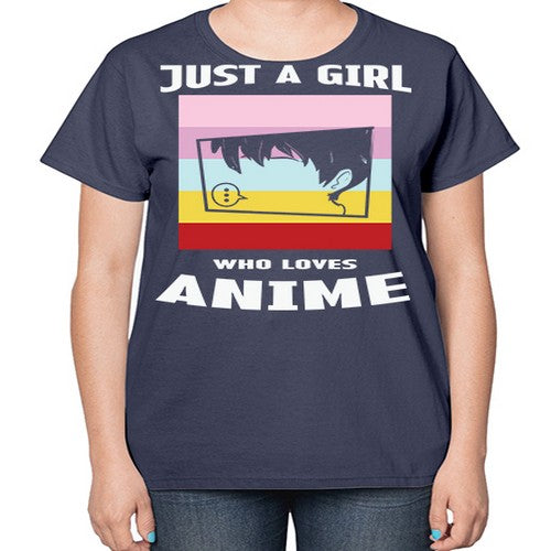 Just A Girl Who Loves Anime 265# - anime-  Ladies T-Shirt