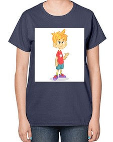 Kid 148# - cartoon general-  Ladies T-Shirt