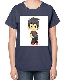 Kid 149# - cartoon general-  Ladies T-Shirt