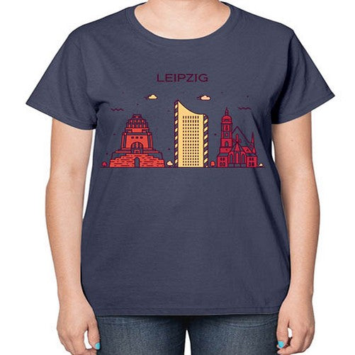Leipzig 1128# - cities-  Ladies T-Shirt
