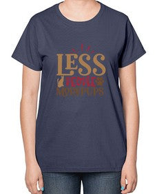 Less People More Pups Style 18# - cats-  Ladies T-Shirt