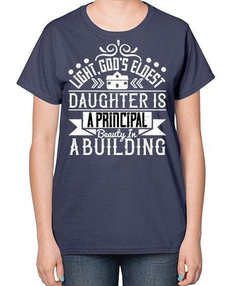 Light Gods eldest daughter is a principal beauty in a building Style 274# - architect-  Ladies T-Shirt