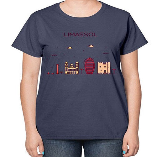 Limassol 1143# - cities-  Ladies T-Shirt