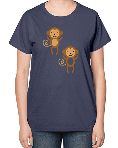 Little_monkeys_MF_5814 - monkey-  Ladies T-Shirt
