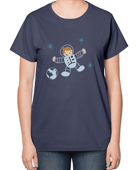 Littlespaceman 16# - space-  Ladies T-Shirt