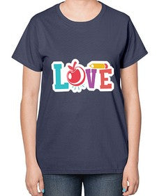 Love 1068# - teacher-  Ladies T-Shirt