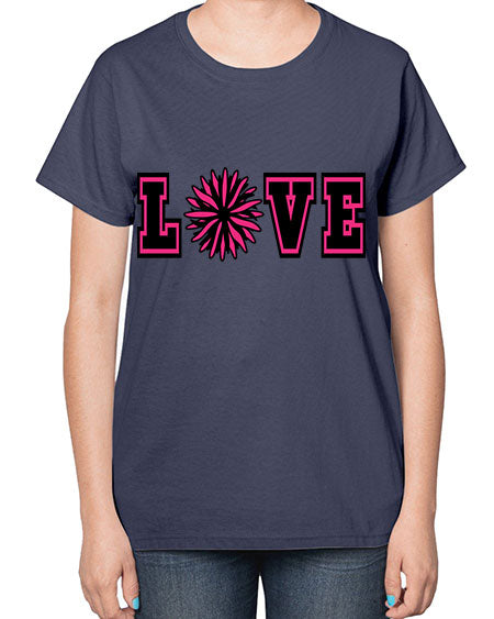 Love 694# - cheer-  Ladies T-Shirt