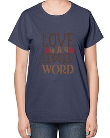 Love is A Legged Word Style 20# - cats-  Ladies T-Shirt