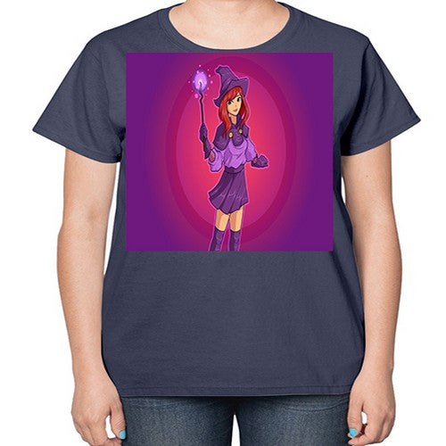 Magician school girl 181# - anime-  Ladies T-Shirt