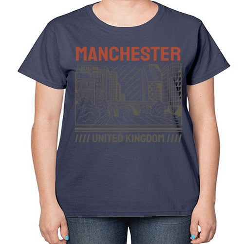 Manchester 1228# - cities-  Ladies T-Shirt