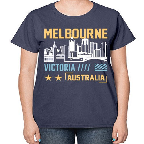 Melbourne 1271# - cities-  Ladies T-Shirt