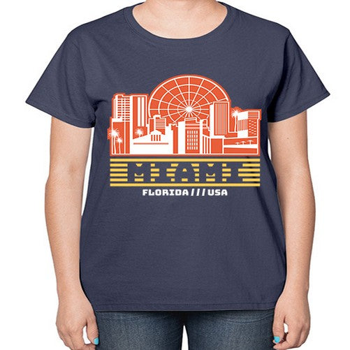 Miami 1284# - cities-  Ladies T-Shirt